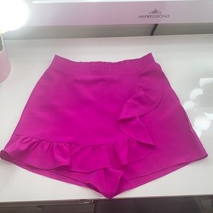 Hot pink skort
